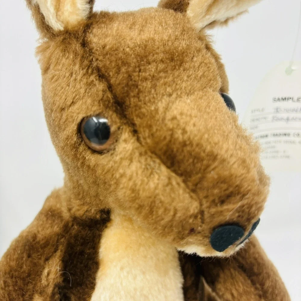 Vintage Rare Sample Kangaroo Mom & Baby Kelly Toy Plush 12